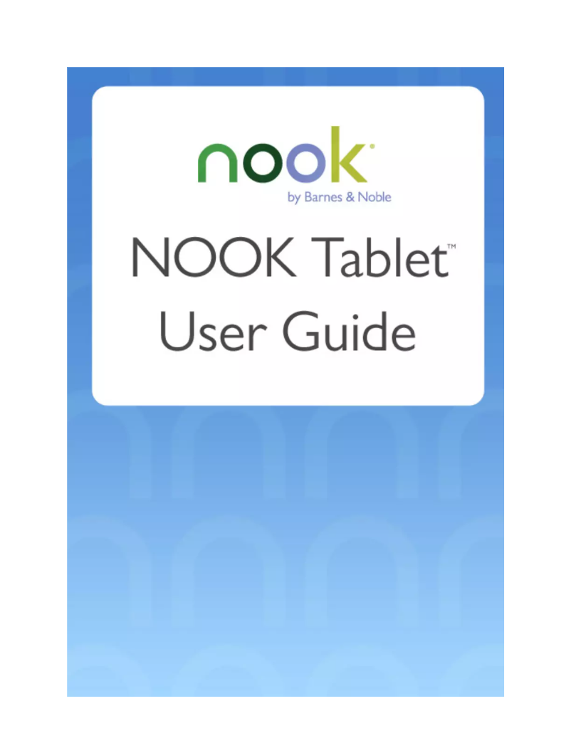 Page n°1 - Manuel utilisateur Barnes & Noble Nook Tablet