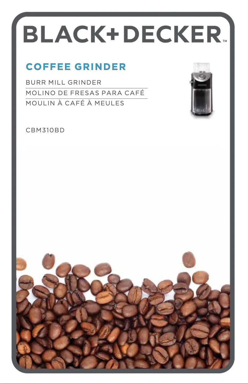Page 1 de la notice Manuel utilisateur Black & Decker CBM310BD