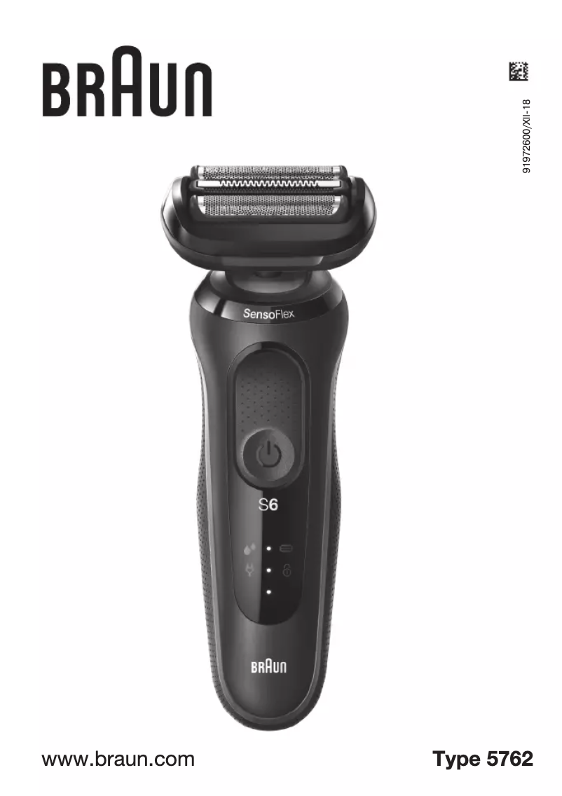 Page 1 de la notice Manuel utilisateur Braun Series 6 60-B7200cc