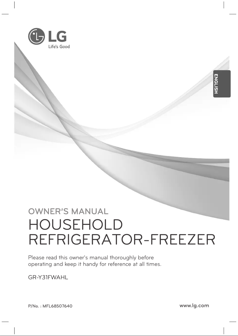 Image de la première page du manuel de l'appareil GR-Y31FWAHL