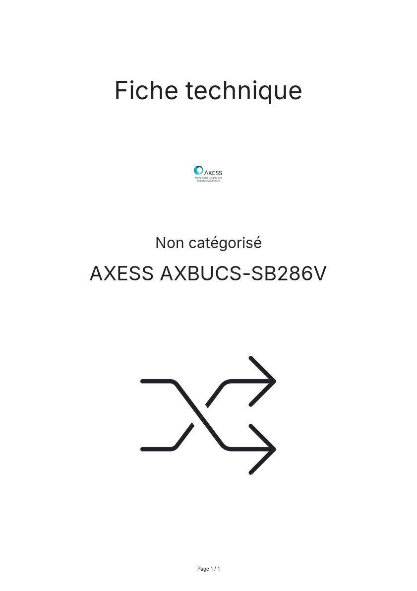 Image de la première page du manuel de l'appareil AXBUCS-SB286V