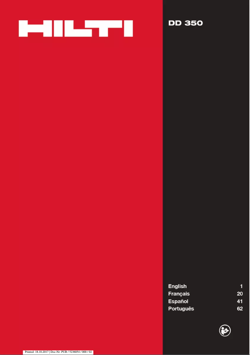 Image de la première page du manuel de l'appareil DD 350-CA