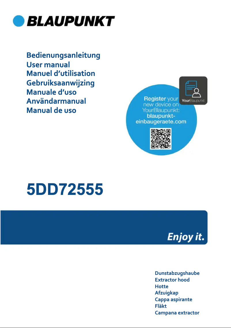 Page n°1 - Manuel utilisateur Blaupunkt 5DD72555