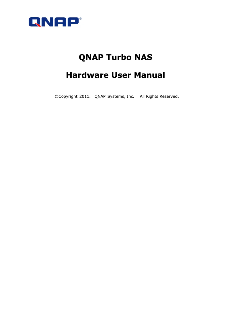 Page 1 de la notice Manuel utilisateur QNAP TS-EC1279U