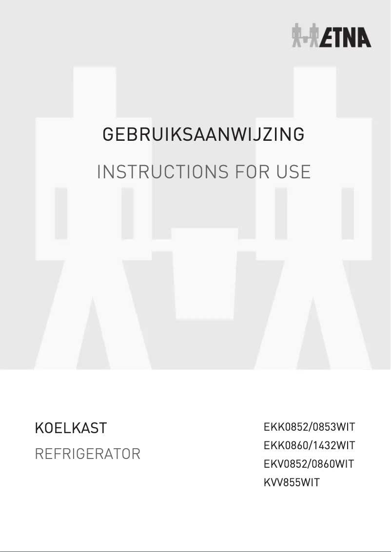 Image de la première page du manuel de l'appareil EKV0852WIT