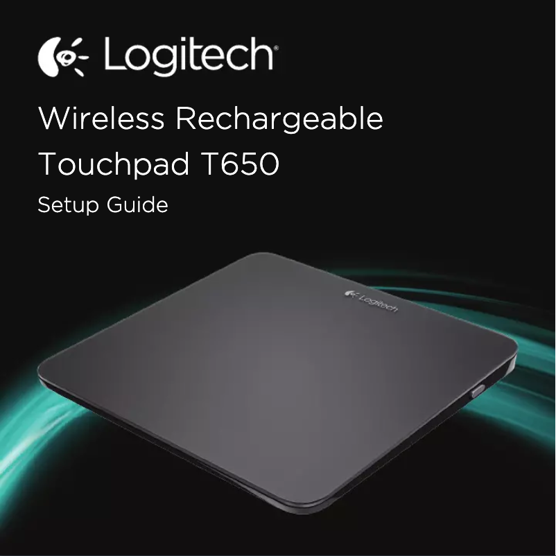 Page 1 de la notice Manuel utilisateur Logitech Touchpad T650