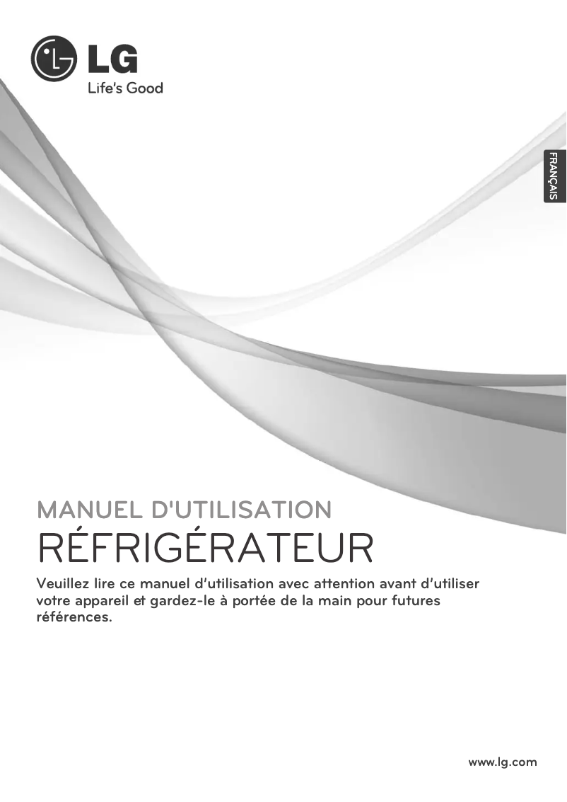 Page 1 de la notice Manuel utilisateur LG GL5141AEAZ