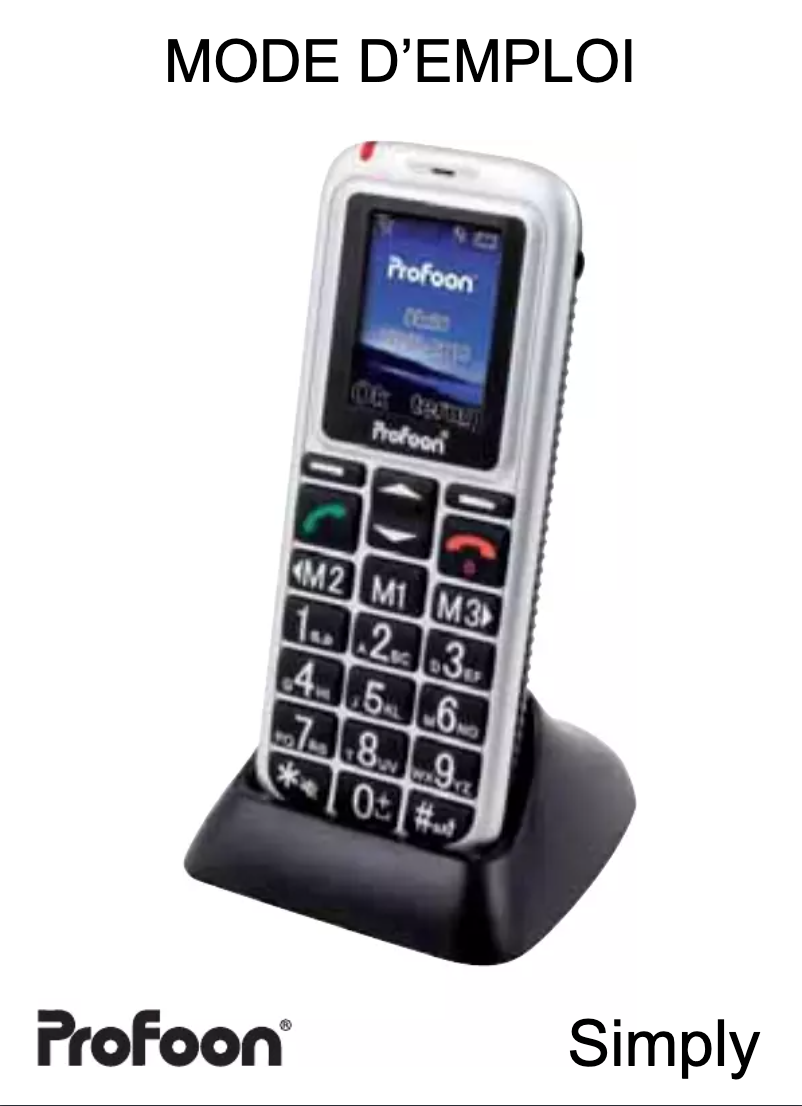 Página 1 del manual Manual de usuario Profoon SIMPLY