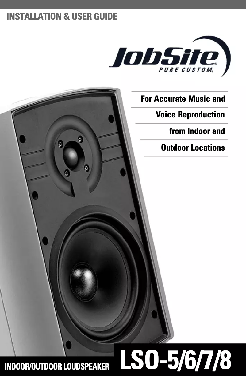 Image de la première page du manuel de l'appareil LSO-7