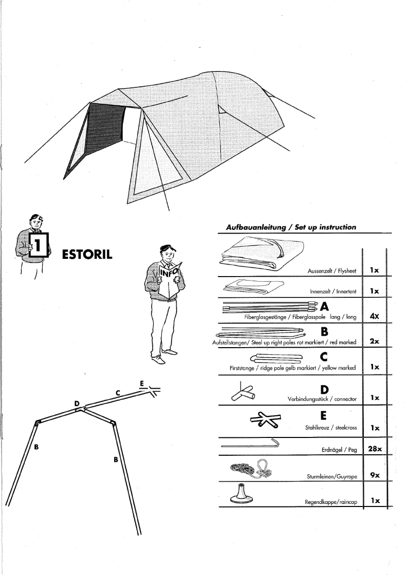 Page n°1 - Manuel utilisateur High Peak Estoril