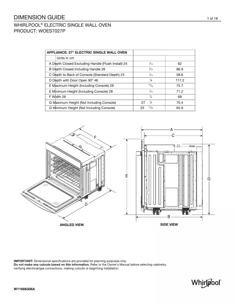 Image de la première page du manuel de l'appareil WOES7027PZ