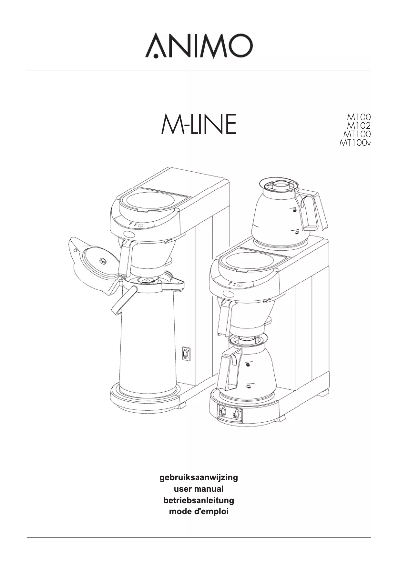 Page n°1 - Manuel utilisateur Animo M102
