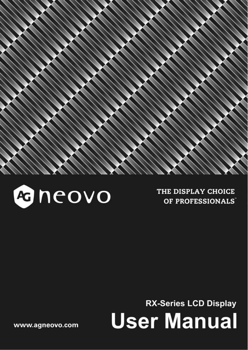 Page 1 de la notice Manuel utilisateur AG Neovo RX-55