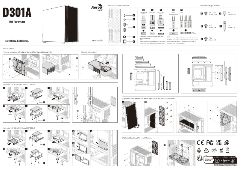 Image de la première page du manuel de l'appareil D301A