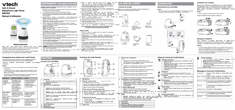 Image de la première page du manuel de l'appareil Safe & Sound BM2200