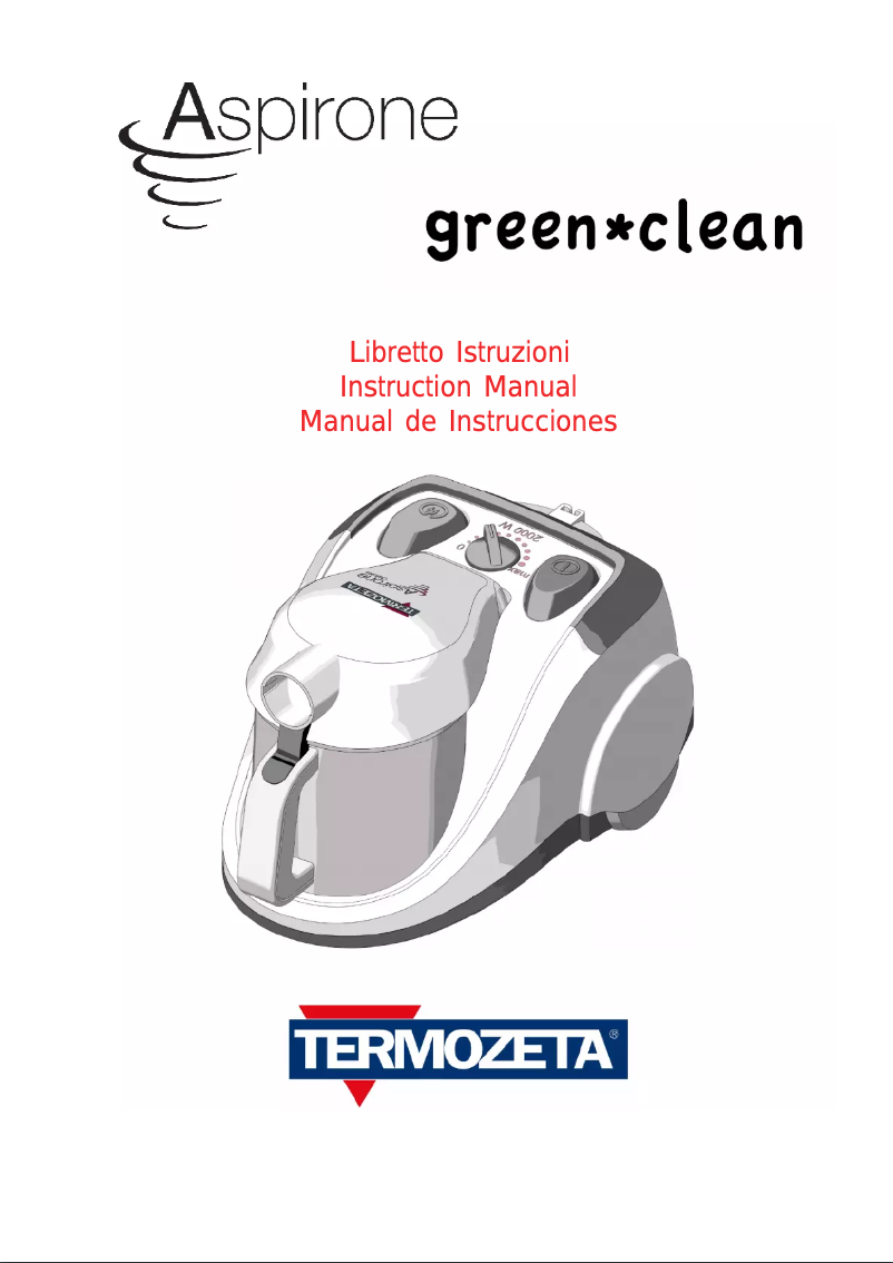 Página 1 del manual Manual de usuario Termozeta Green-Clean