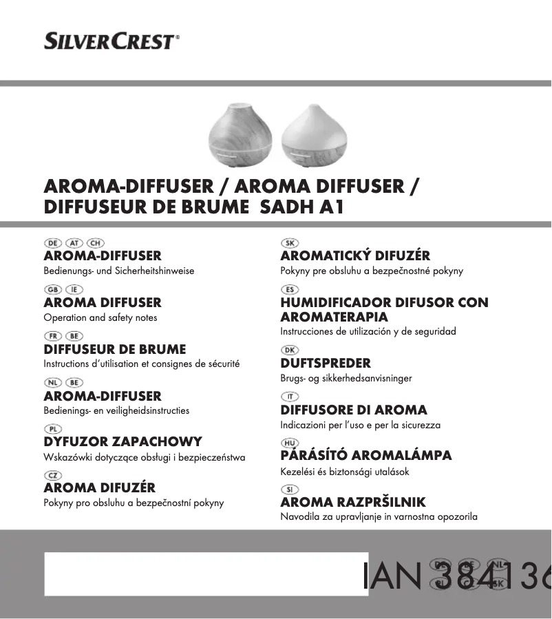 Image de la première page du manuel de l'appareil SADH A1