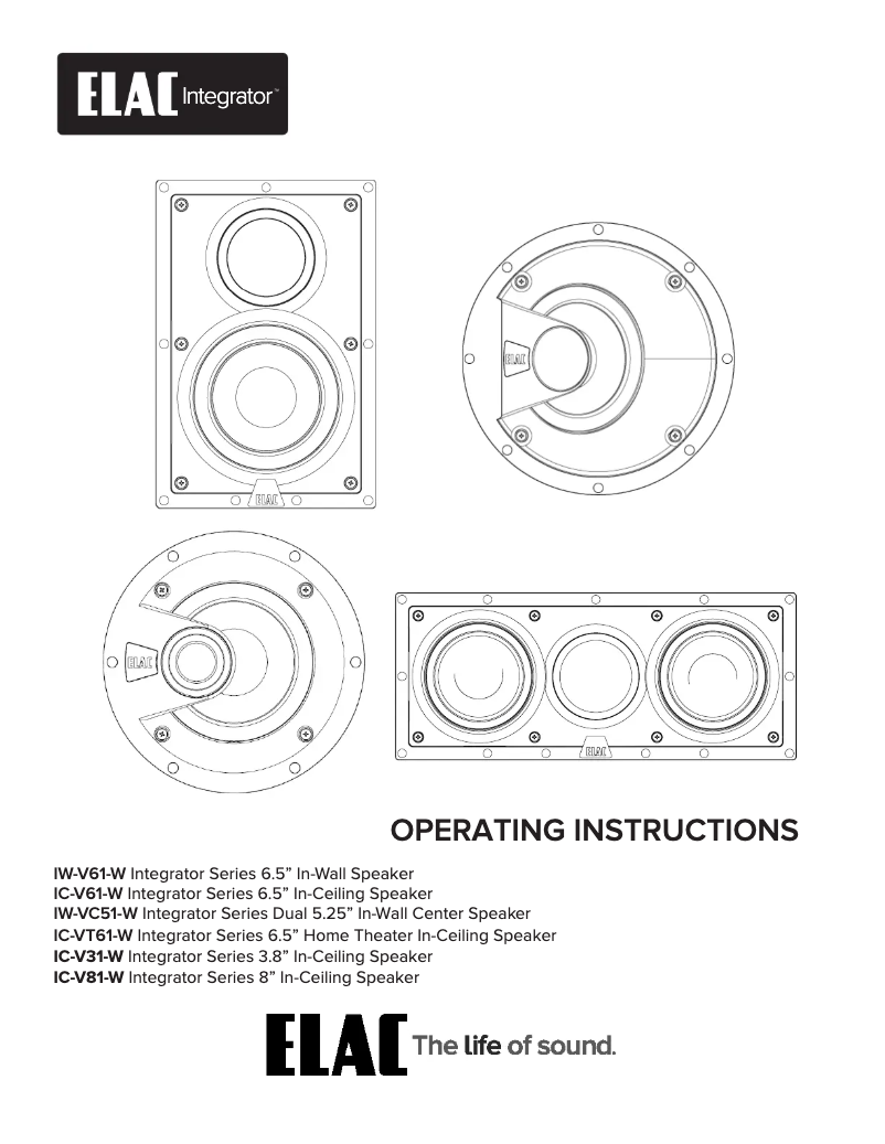 Página 1 del manual Manual de usuario ELAC Vertex I IC-V81
