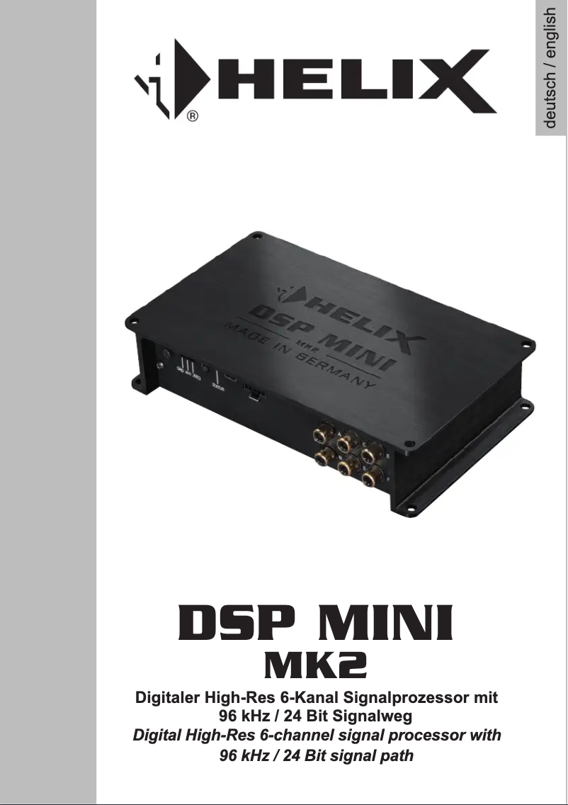 Página 1 del manual Manual de usuario Helix DSP MINI MK2