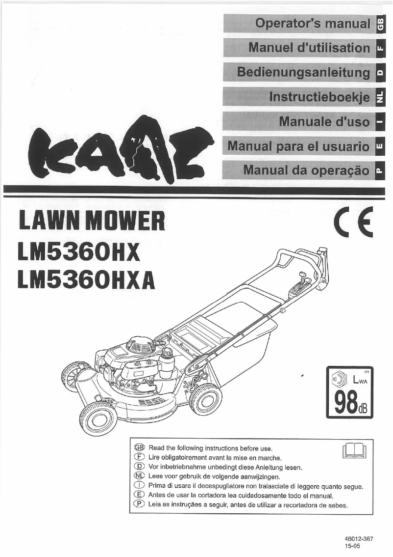 Page 1 de la notice Manuel utilisateur Kaaz LM5360HX