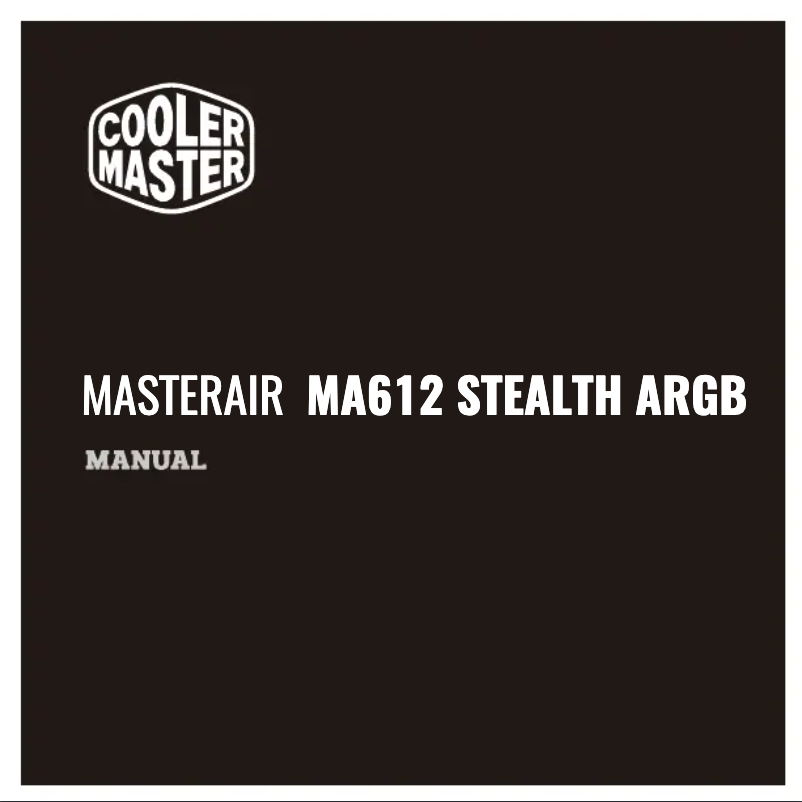 Image de la première page du manuel de l'appareil MasterAir MA612 Stealth