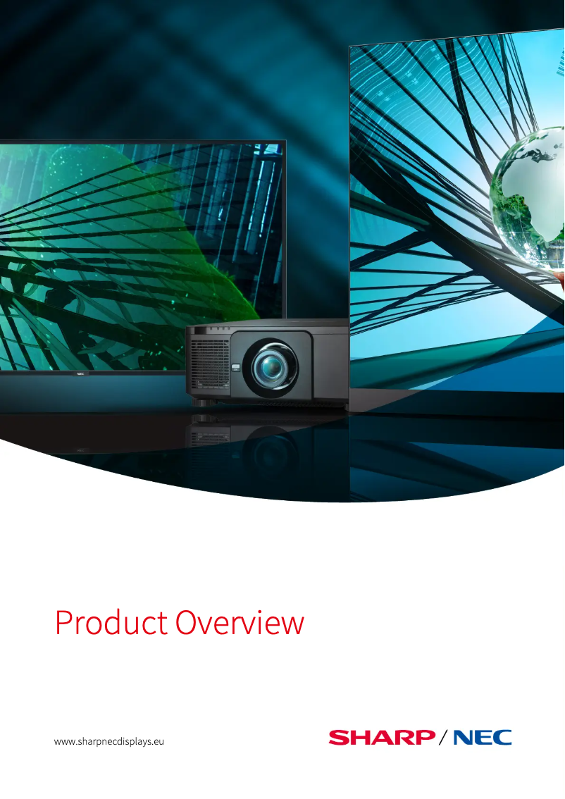 Page 1 de la notice Brochure Sharp PN-LC862