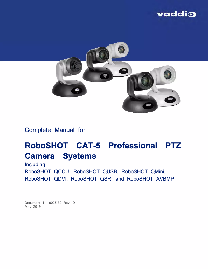 First page image of the manual for RoboSHOT 12E HDBT