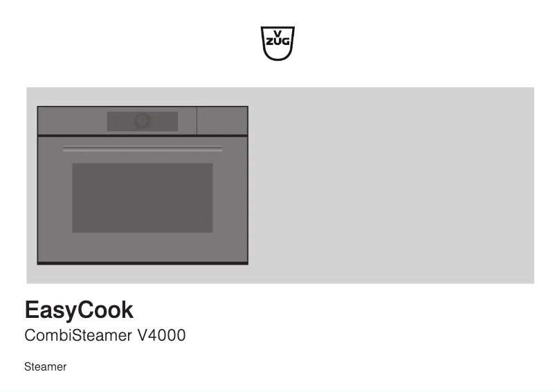 Imagen de la primera página del manual del dispositivo CombiSteamer V4000 45