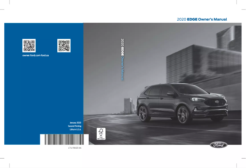 Page n°1 - Manuel utilisateur Ford Edge (2020)