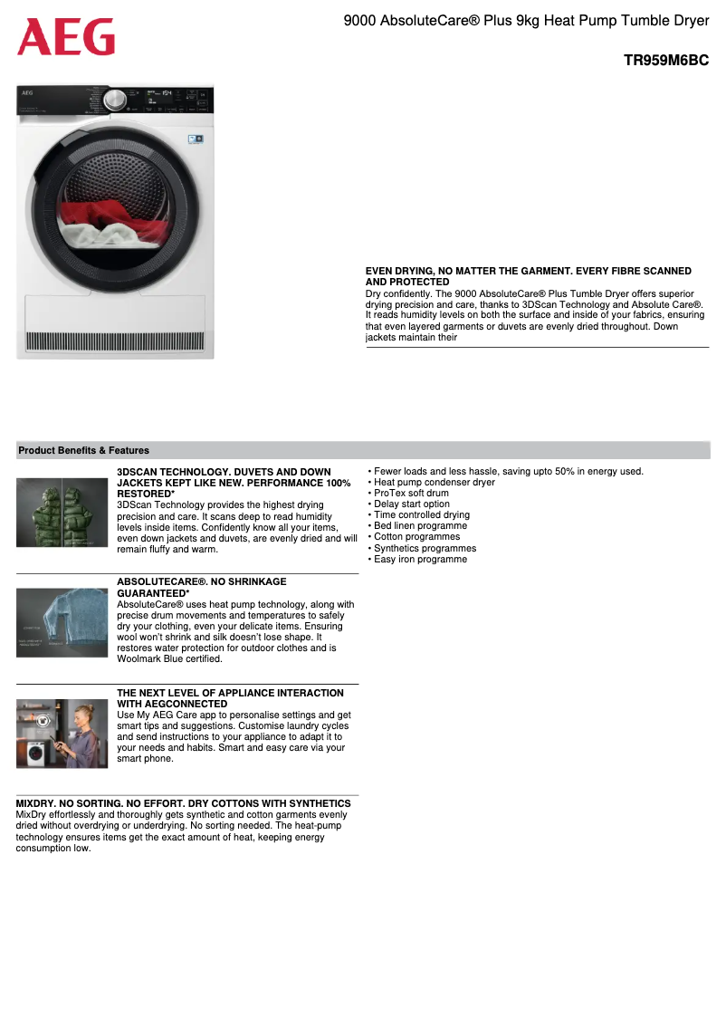 Image de la première page du manuel de l'appareil TR959M6BC