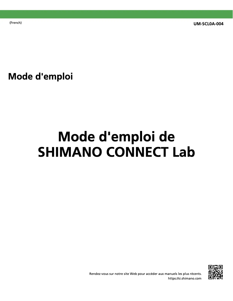Image de la première page du manuel de l'appareil FC-R9100-P