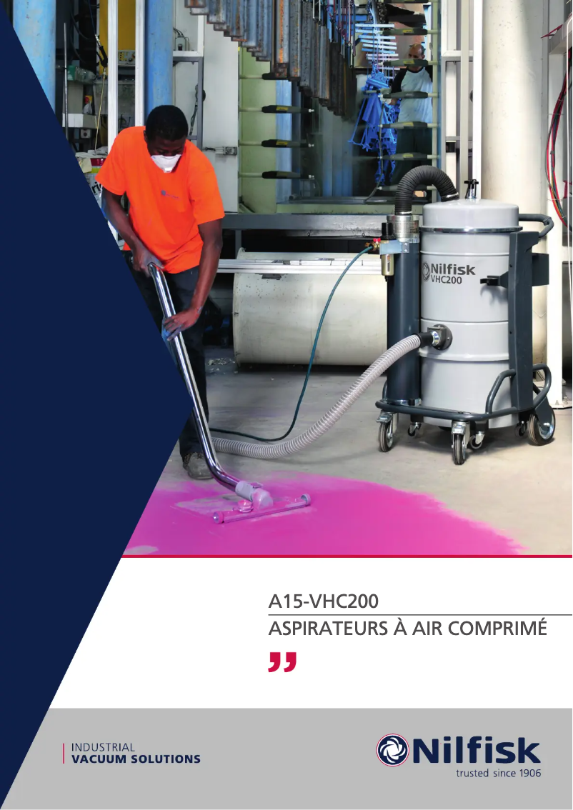 Page 1 de la notice Brochure Nilfisk VHC200