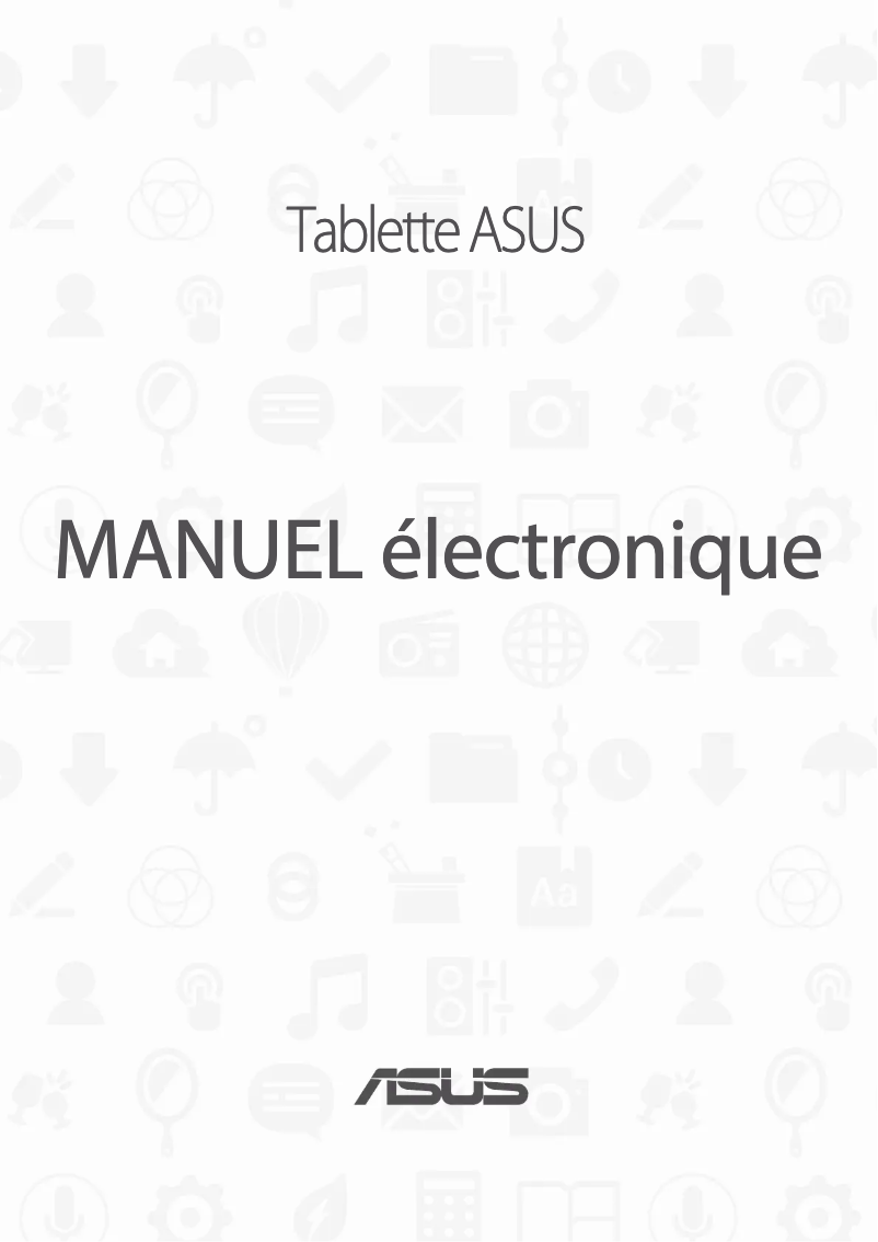 Page n°1 - Manuel utilisateur Asus ZenPad Z380KL