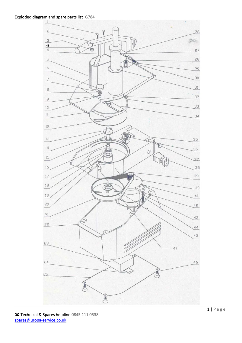 Image de la première page du manuel de l'appareil G784