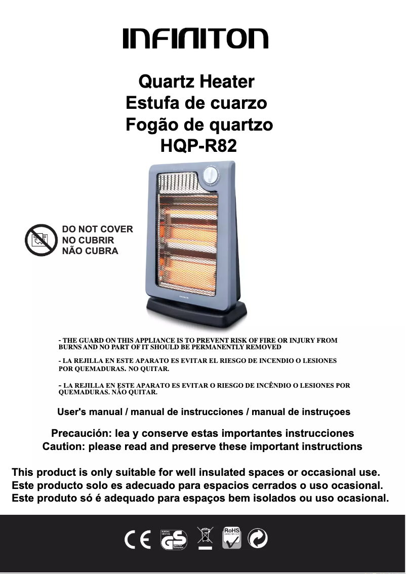 Image de la première page du manuel de l'appareil HQP-R82