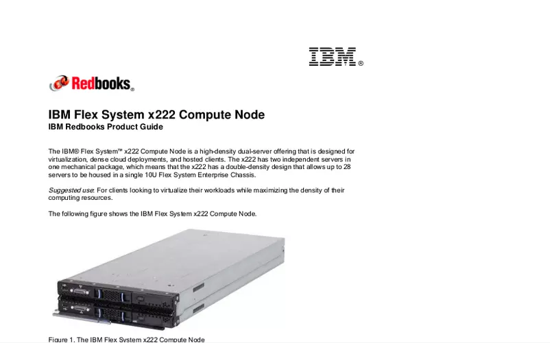 Page 1 de la notice Manuel utilisateur IBM Flex System x222