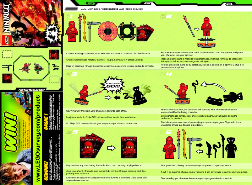 Page n°1 - Manuel utilisateur Lego Ninjago 9591