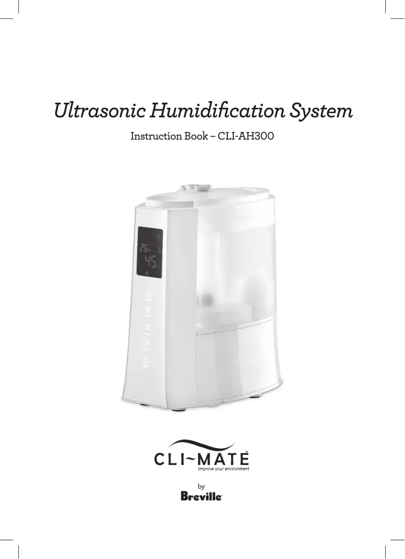 Image de la première page du manuel de l'appareil CLI-AH300