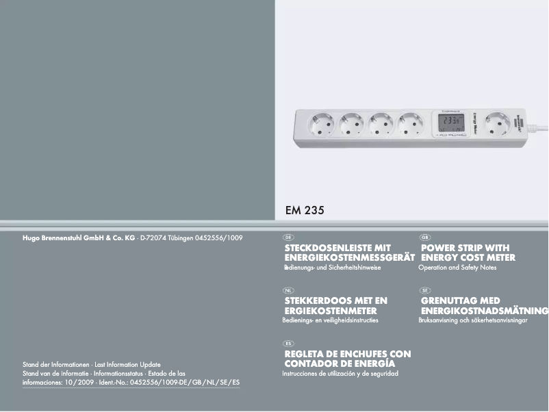 Page 1 de la notice Manuel utilisateur Brennenstuhl 1155400015