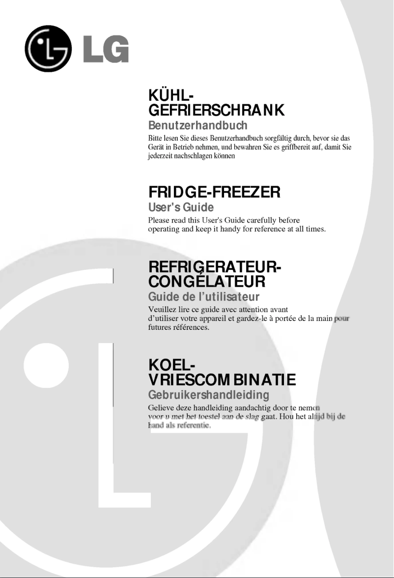 Page 1 de la notice Manuel utilisateur LG GR-419BUQA