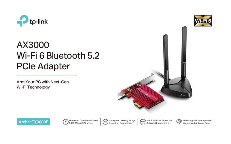 Página 1 del manual Ficha técnica TP-Link Archer TX3000E