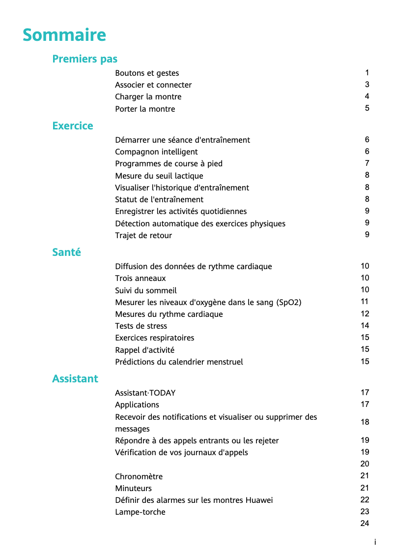 Page 1 of the manual User Manual Huawei GT Runner
