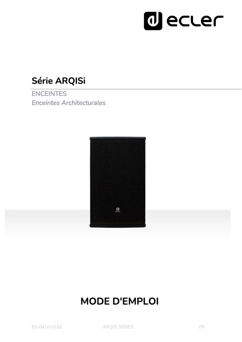 First page image of the manual for ARQIS108i