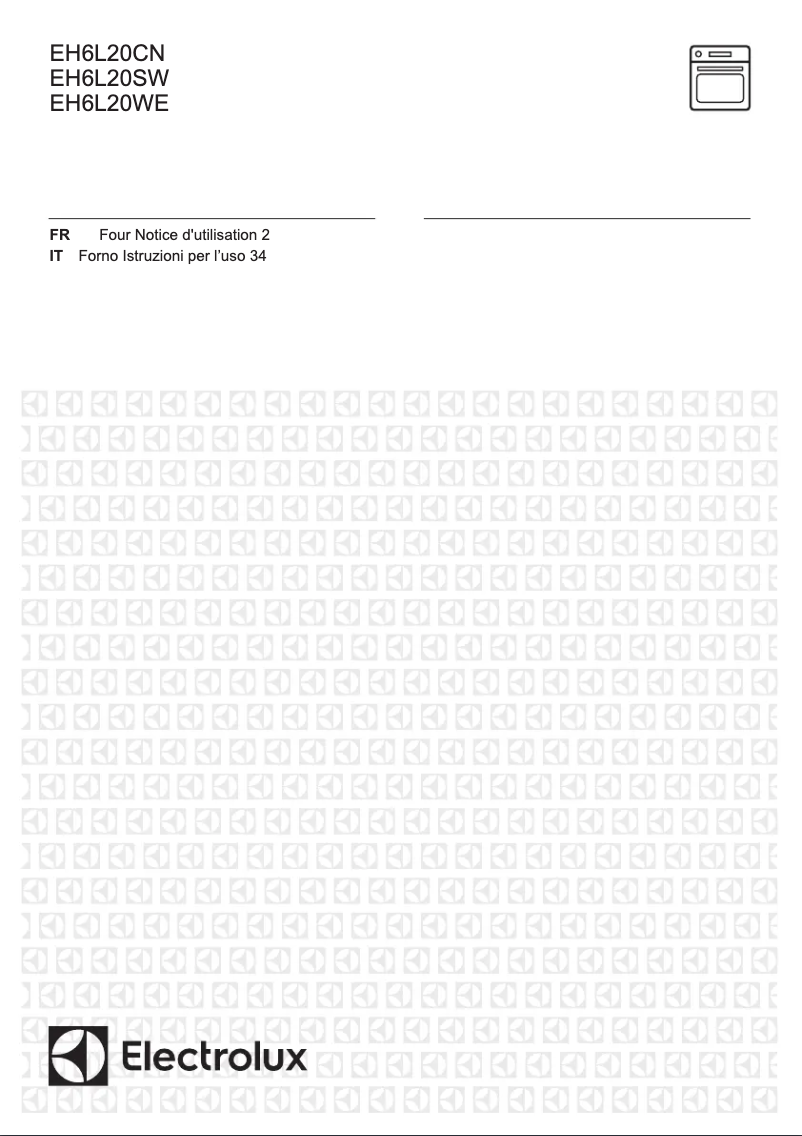 Page 1 de la notice Manuel utilisateur Electrolux EH6L20SW