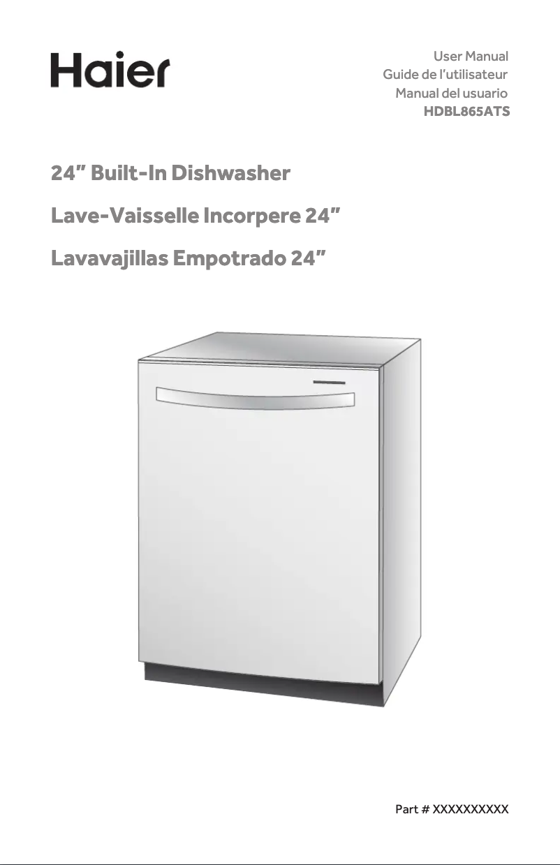 Page 1 de la notice Manuel d'utilisation et d'entretien Haier HDBL865ATS