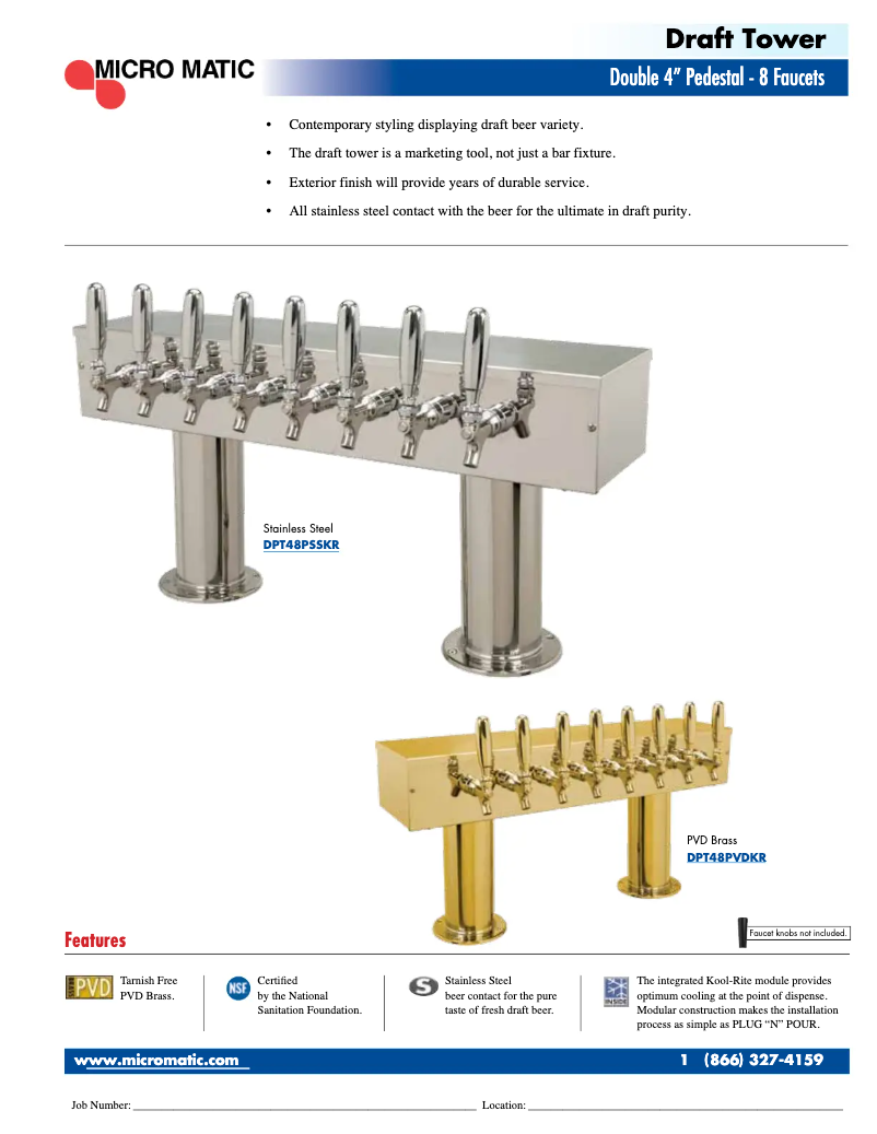 Page 1 de la notice Manuel utilisateur Micro Matic DPT48KR