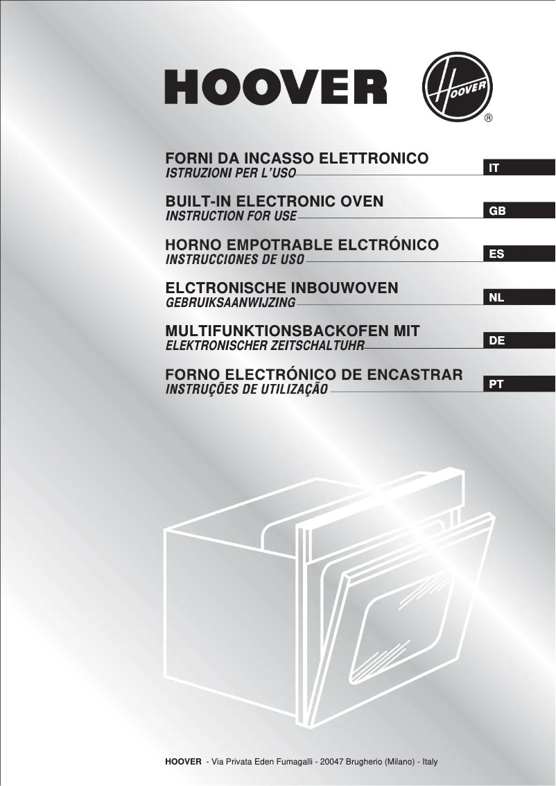 Page n°1 - Manuel utilisateur Hoover HOP455 X