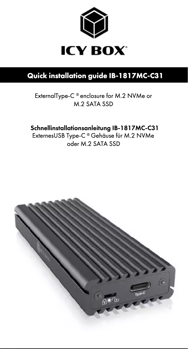 Image de la première page du manuel de l'appareil IB-1817MC-C31