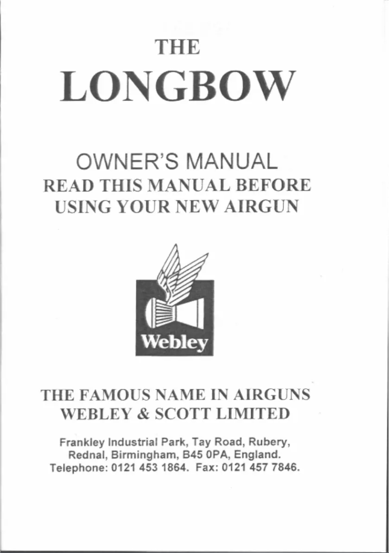 Página 1 del manual Manual de usuario Webley Longbow