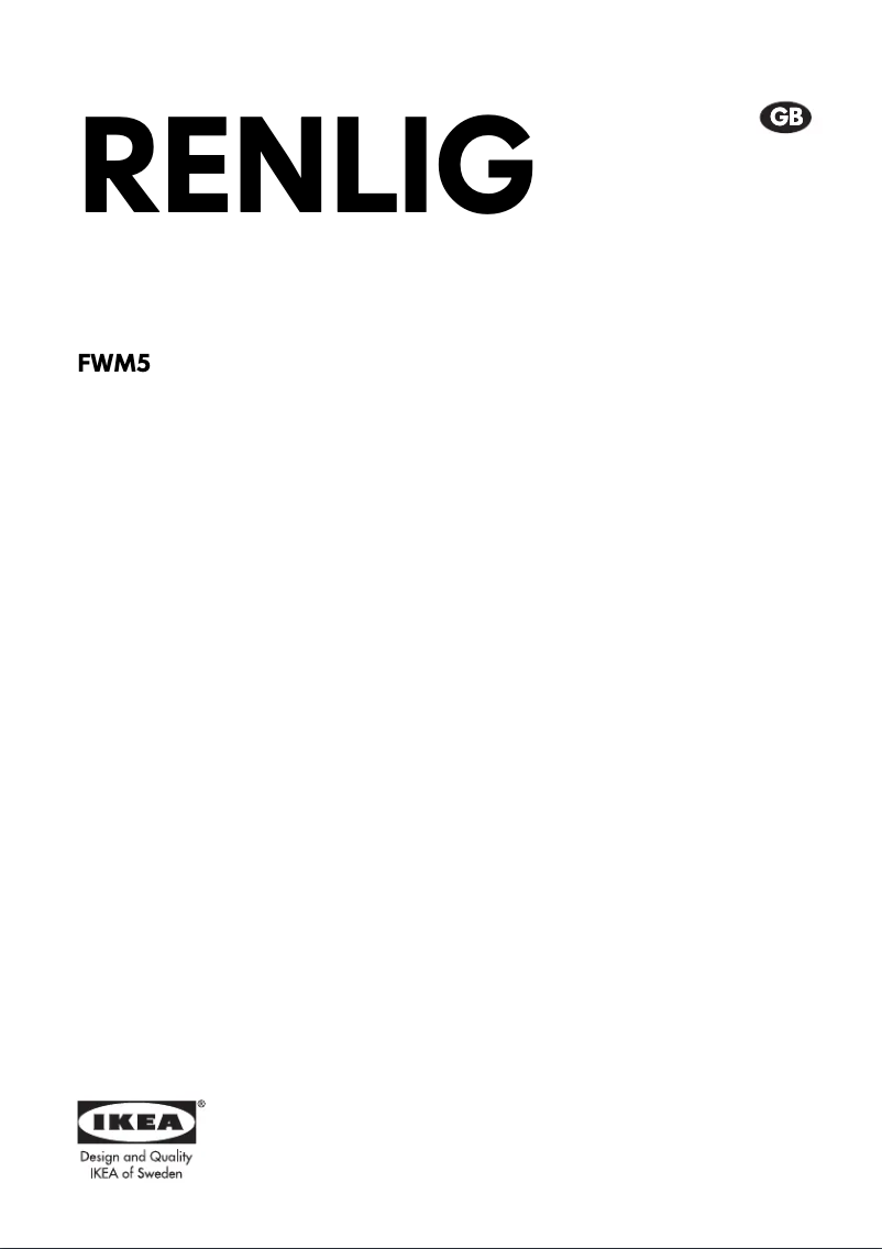 Imagen de la primera página del manual del dispositivo RENLIG FWM5
